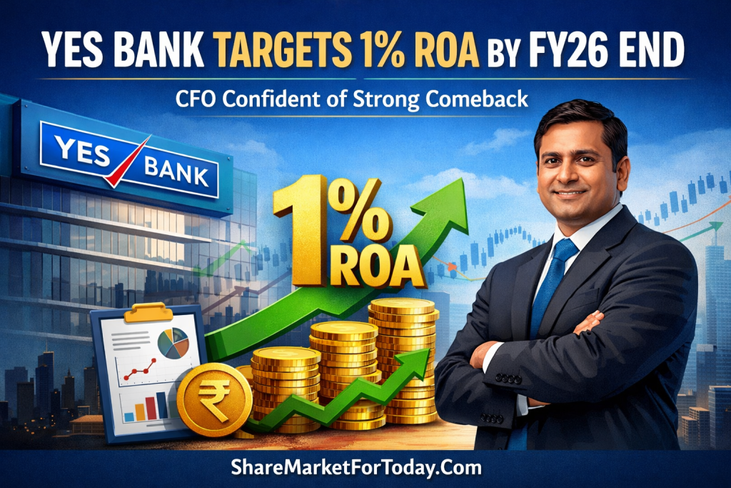 YES Bank Targets 1% ROA by FY26 End; CFO Confident of Strong Comeback