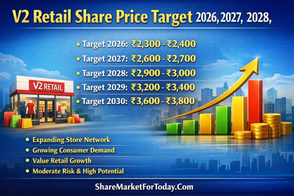 V2 Retail Share Price Target (2026–2030)